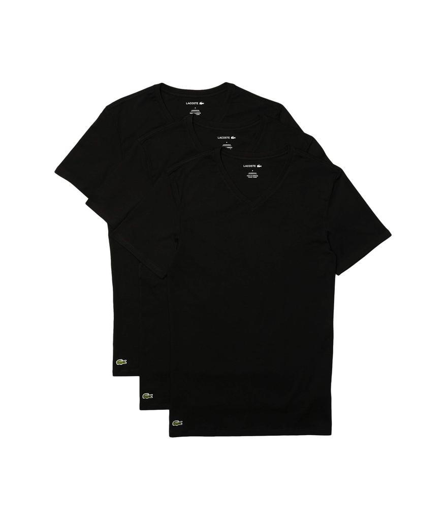 商品Lacoste|3-Pack V-Neck Slim Fit Essential T-Shirt,价格¥212-¥273,第5张图片详细描述