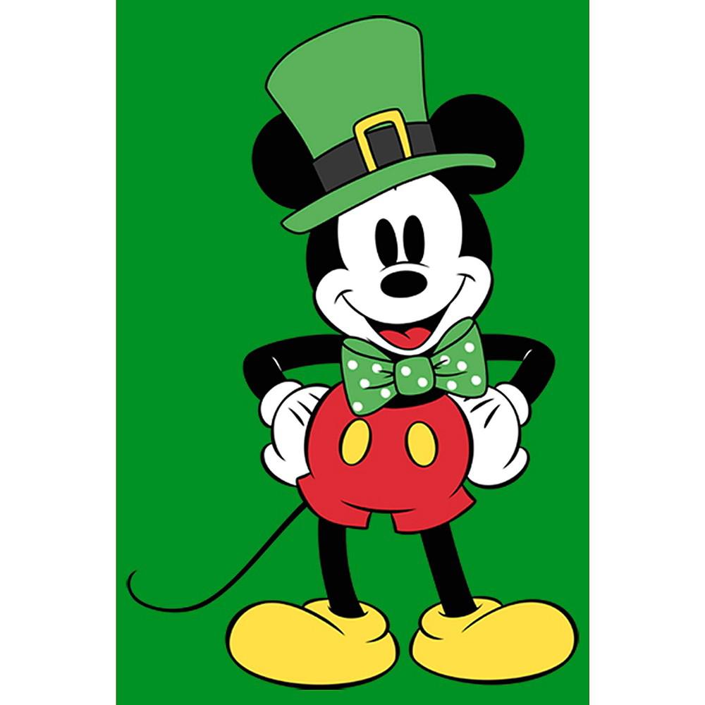 Boy's Mickey & Friends St. Patrick's Day Retro Portrait  Child T-Shirt商品第3张图片规格展示