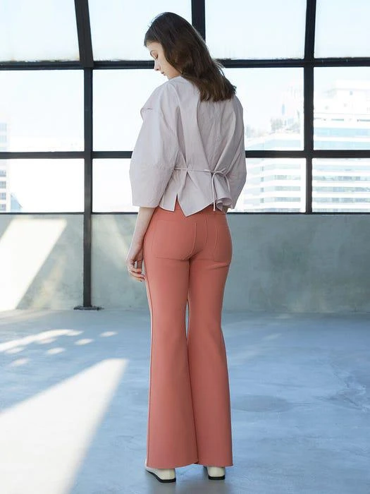 商品J.CHUNG|Sealing Bootcut Trouser (Blush Pink),价格¥1330,第3张图片详细描述