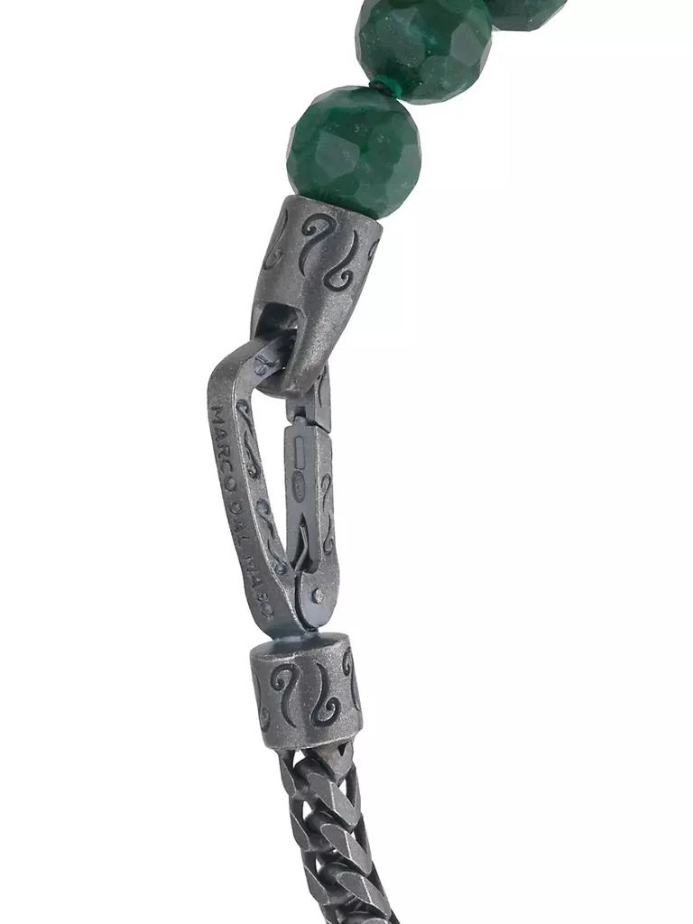 商品Marco Dal Maso|Jade &amp; Silver Ulysses Single 5-Bead Bracelet,价格¥2698,第3张图片详细描述