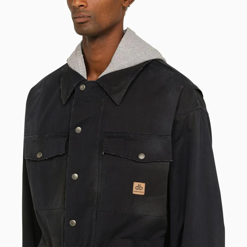 商品Balenciaga|Workwear Double B navy parka,价格¥20787,第4张图片详细描述
