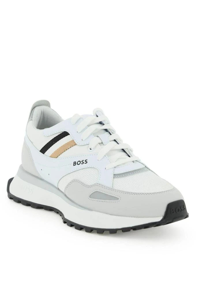 商品Hugo Boss|FAUX LEATHER AND MESH 'JONAH' SNEAKERS,价格¥634,第4张图片详细描述