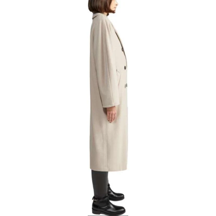 商品[国内直发] Max Mara|[预售3天]Madame系列 101801 经典款双面毛呢宽松排扣大衣 女款 浅米色,价格¥15245,第5张图片详细描述