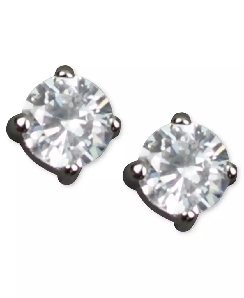 商品Givenchy|纪梵希水晶耳环Givenchy Earrings, Round Cubic Zirconia Stud (3/4 ct. t.w.),价格¥187,第1张图片