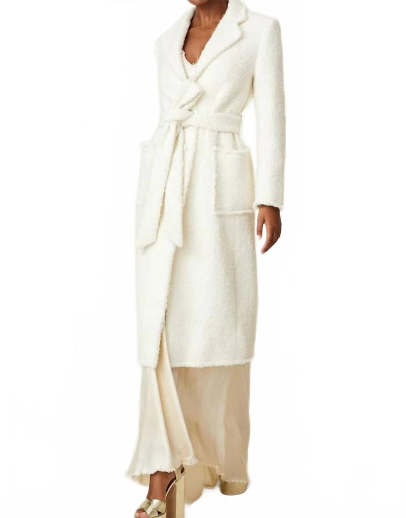 商品LOVESHACKFANCY|Adalie Coat In Antique White,价格¥4930,第1张图片