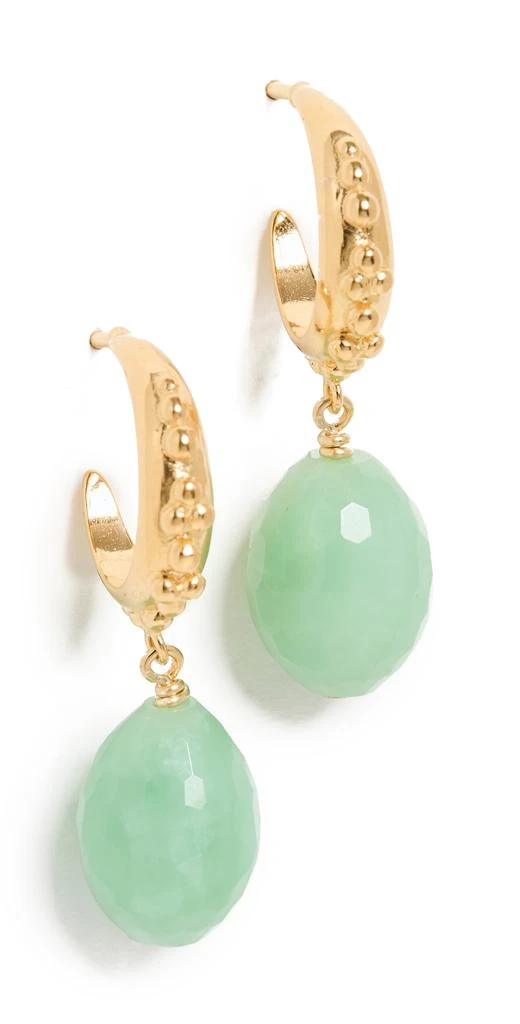 商品Chan Luu|Chan Luu Chrysoprase 圈式耳环,价格¥537,第1张图片