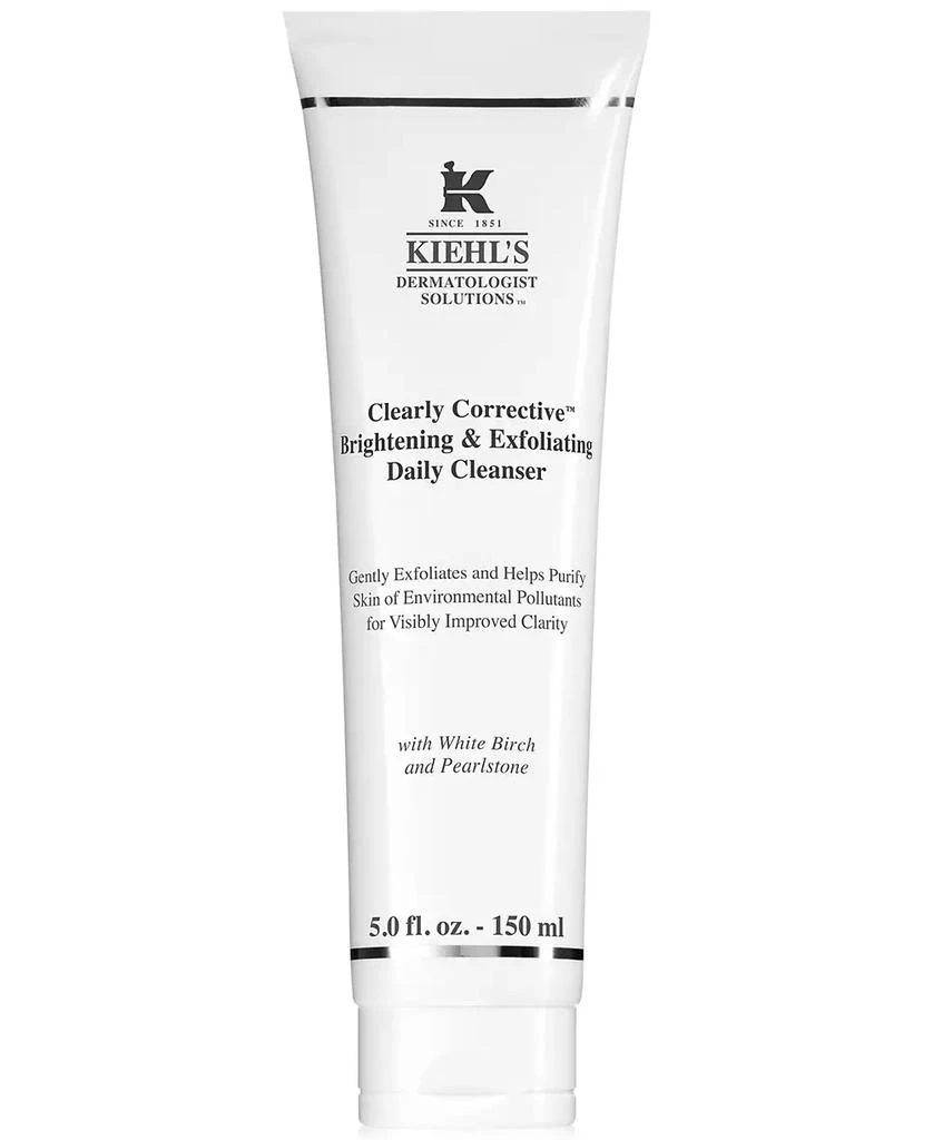 商品Kiehl's|Dermatologist Solutions Clearly Corrective Brightening & Exfoliating Daily Cleanser, 5.0 fl. oz.,价格¥286,第1张图片