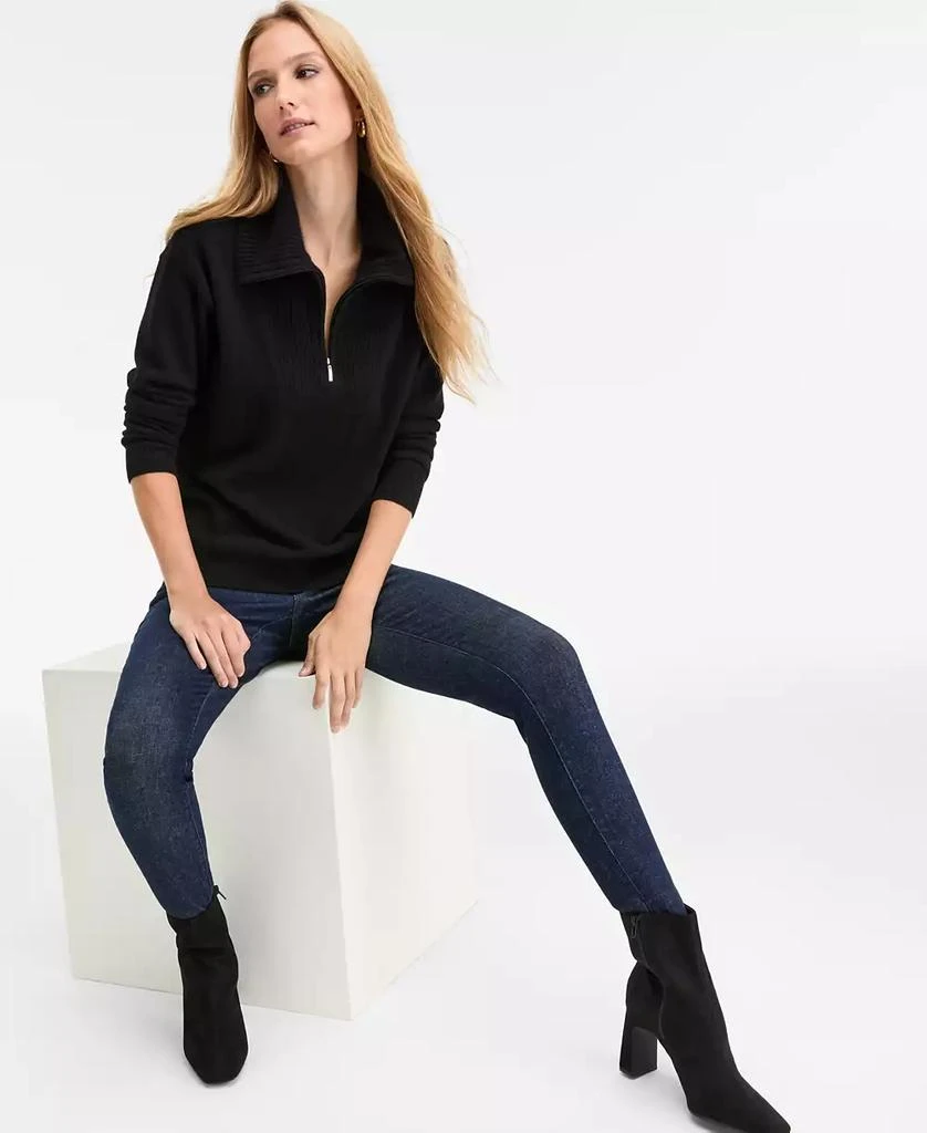 商品Charter Club|100% Cashmere Women's Quarter-Zip Sweater, Created for Macy's,价格¥994,第3张图片详细描述