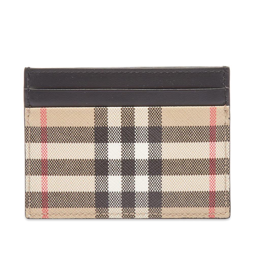 商品Burberry|Burberry Sandon Vintage Check Card Holder,价格¥1478,第1张图片