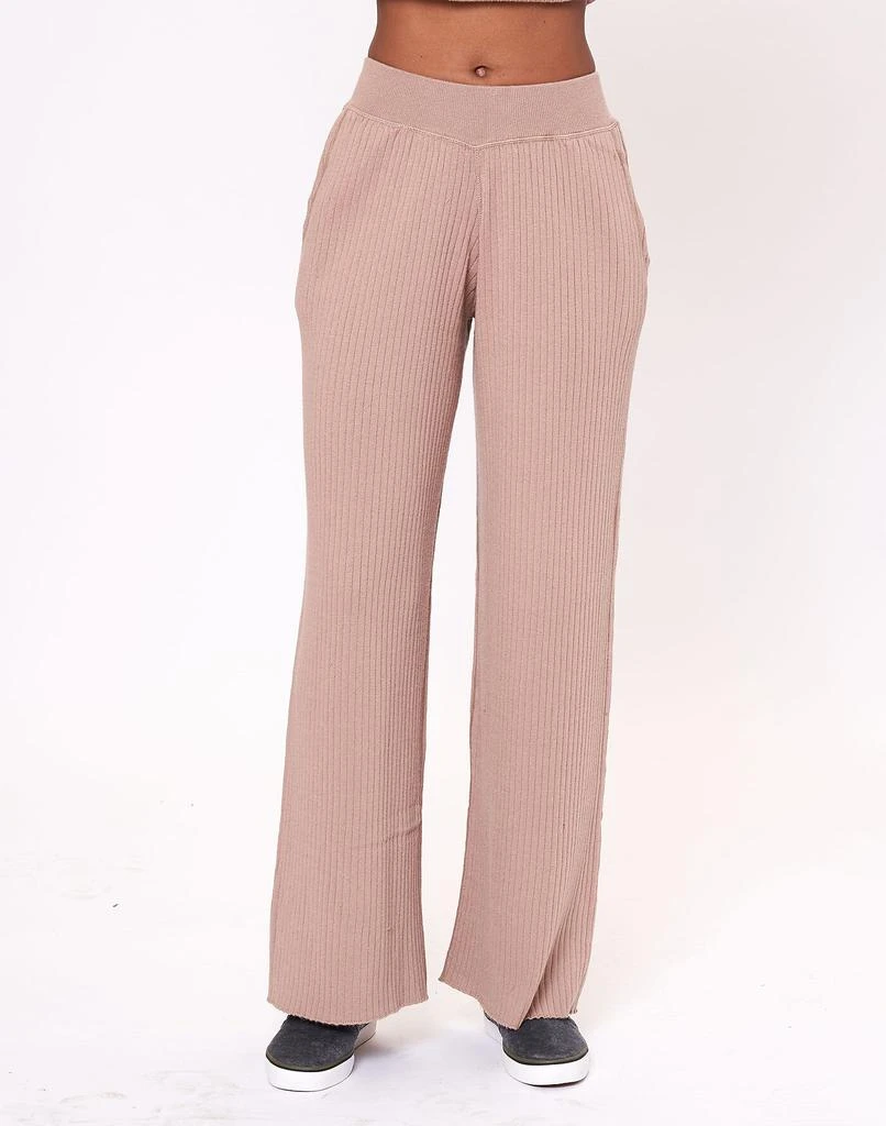 商品Madewell|LEIMERE ROSEWOOD RIBBED PANT,价格¥860,第1张图片