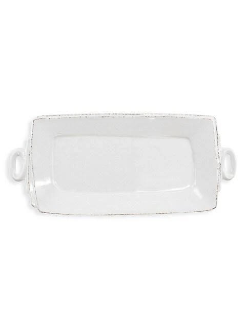 商品Vietri|Lastra Ceramic Handled Rectangular Platter,价格¥1042,第1张图片