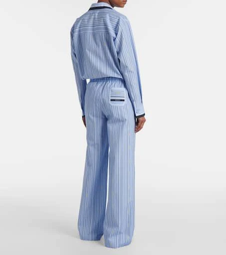 商品Gucci|Horsebit striped cotton palazzo pants,价格¥14255,第3张图片详细描述