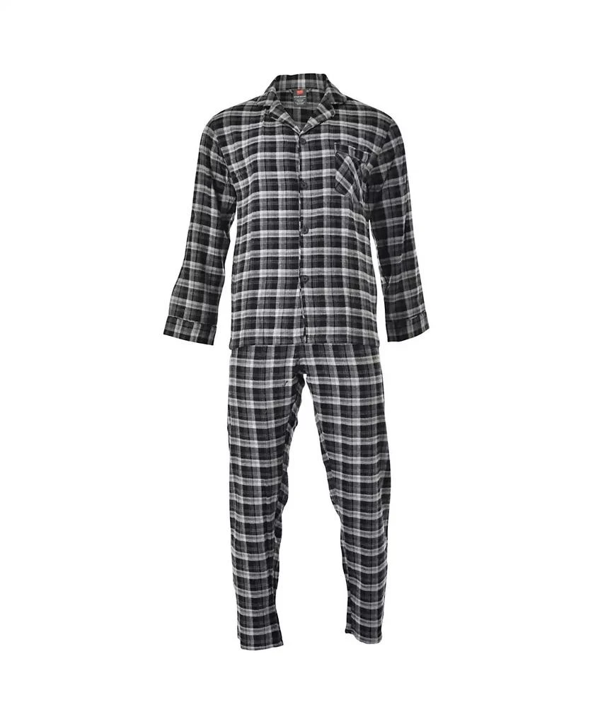 商品Hanes|Men's Flannel Plaid Pajama Set,价格¥206,第1张图片