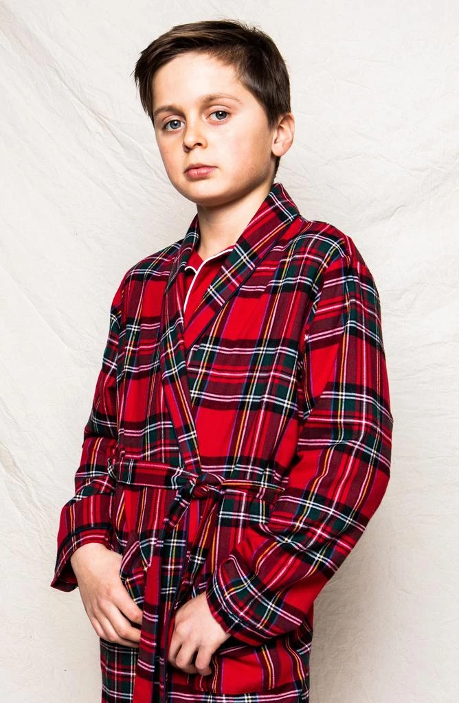 商品Petite Plume|Kids' Imperial Tartan Robe,价格¥174,第2张图片详细描述