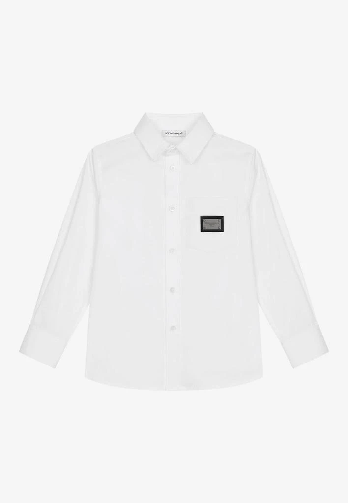 商品Dolce & Gabbana|Boys Logo-Patch Shirt,价格¥3218,第1张图片