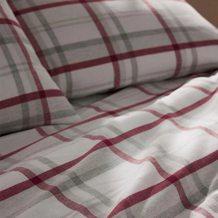 商品Boll & Branch|Flannel Heathered Plaid Sheet Set -  Twin,价格¥2086,第3张图片详细描述