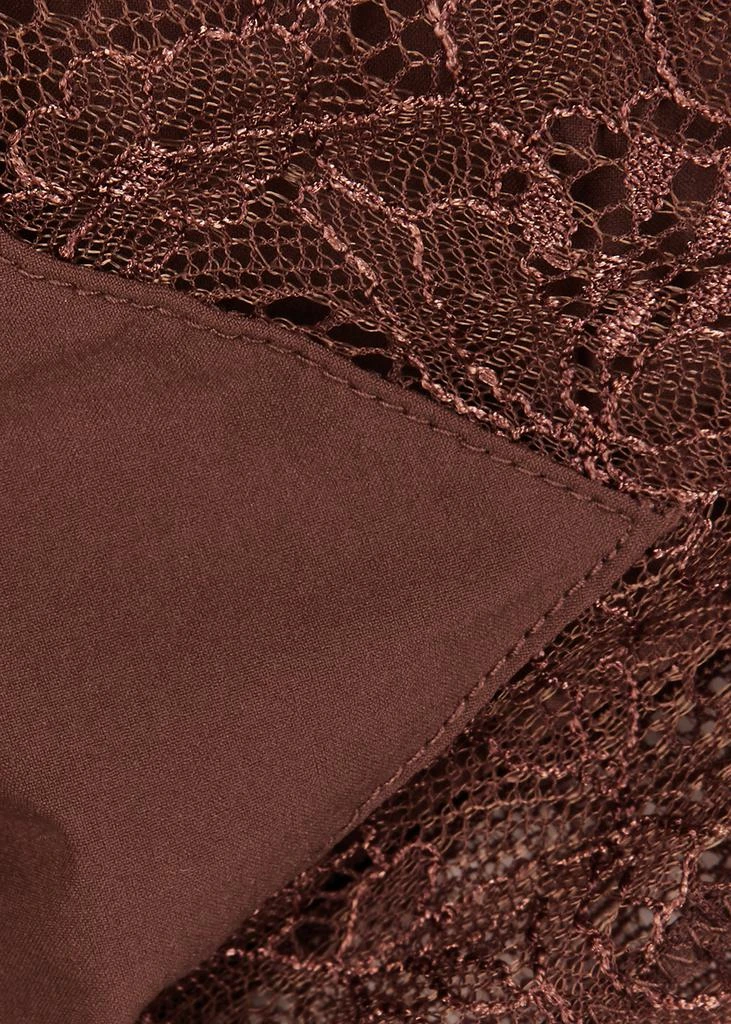 商品LOVE STORIES|Love Lace dark brown lace-trimmed soft-cup bra,价格¥569,第4张图片详细描述