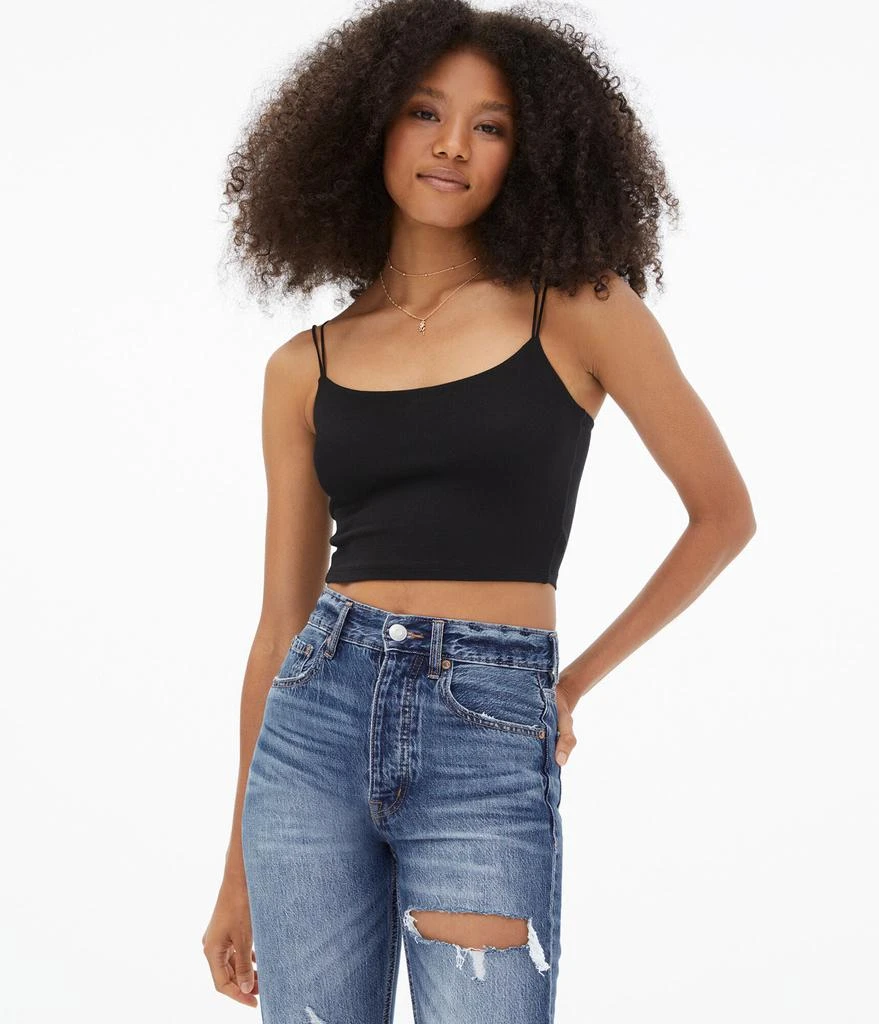 商品Aeropostale|Aeropostale Women's Seriously Soft Strappy Cropped Bungee Tank***,价格¥32,第5张图片详细描述