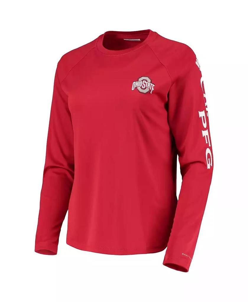 商品Columbia|Women's Scarlet Ohio State Buckeyes PFG Tidal Long Sleeve T-shirt,价格¥305,第3张图片详细描述