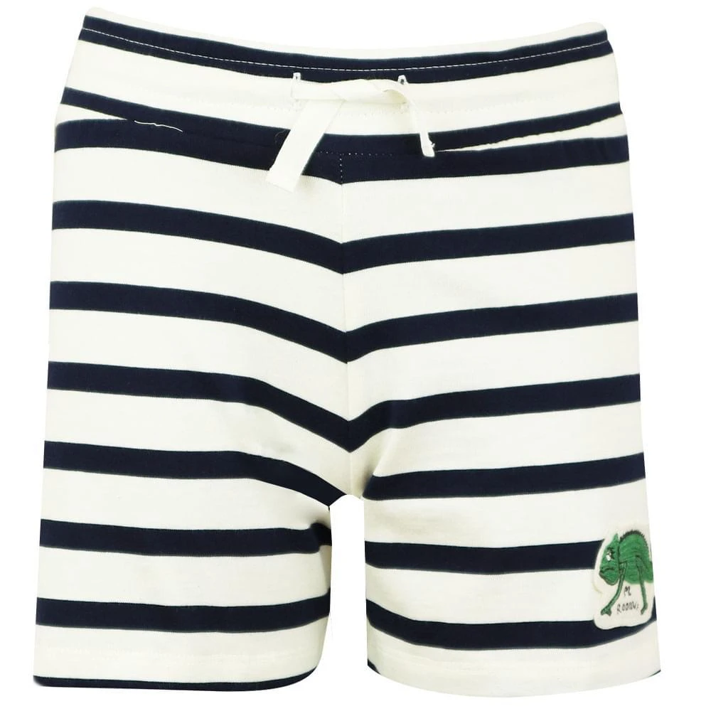 商品Mini Rodini|Navy & White Stripe Chameleon Shorts,价格¥95,第1张图片