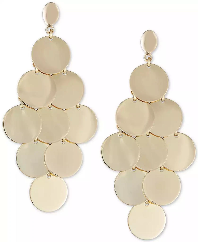 商品Italian Gold|Multi-Disc Dangle Drop Earrings in 14k Gold-Plated Sterling Silver,价格¥544,第1张图片