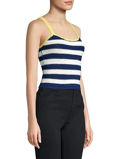 商品Staud|Capo Stripe Knit Tank Top,价格¥380,第4张图片详细描述