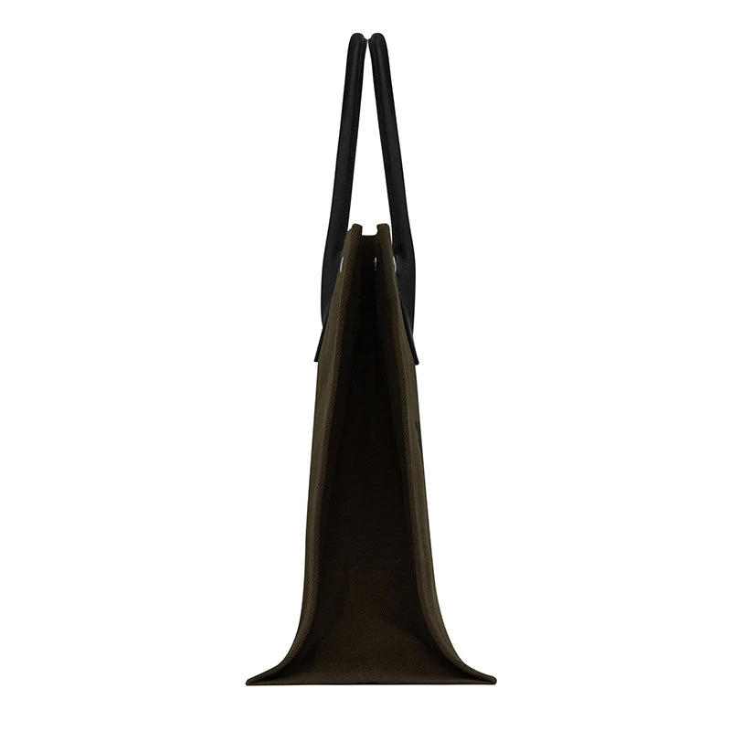 商品Yves Saint Laurent|【预售3-7天】SAINT LAURENT PARIS/圣罗兰 YSL RIVE GAUCHE系列 男女通用卡奇色印花帆布和皮革ysl印花三按扣手提斜挎单肩包50941596N9E2463,价格¥12031,第5张图片详细描述