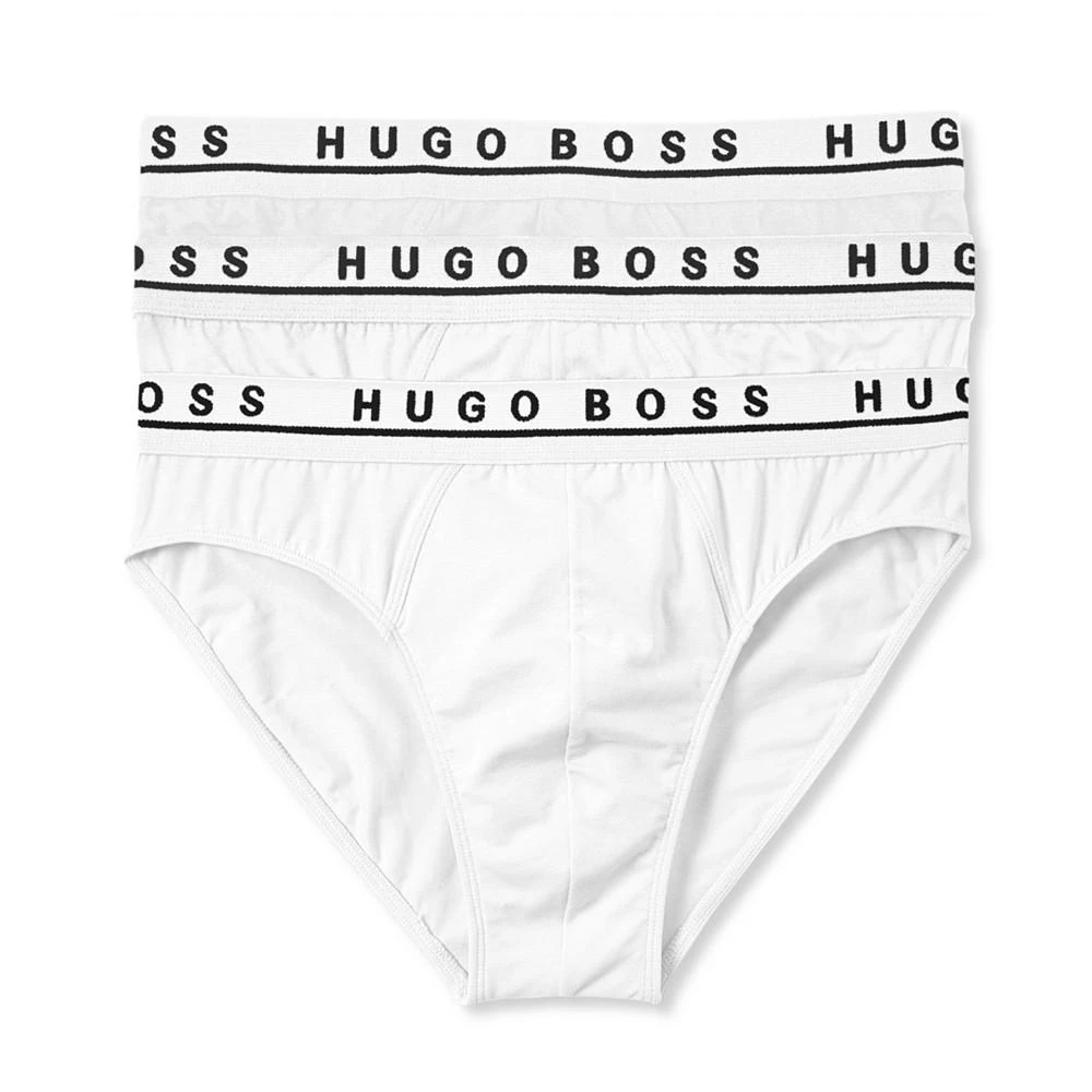 商品Hugo Boss|Men's Underwear, Cotton Stretch Mini Brief 3 Pack,价格¥285,第1张图片