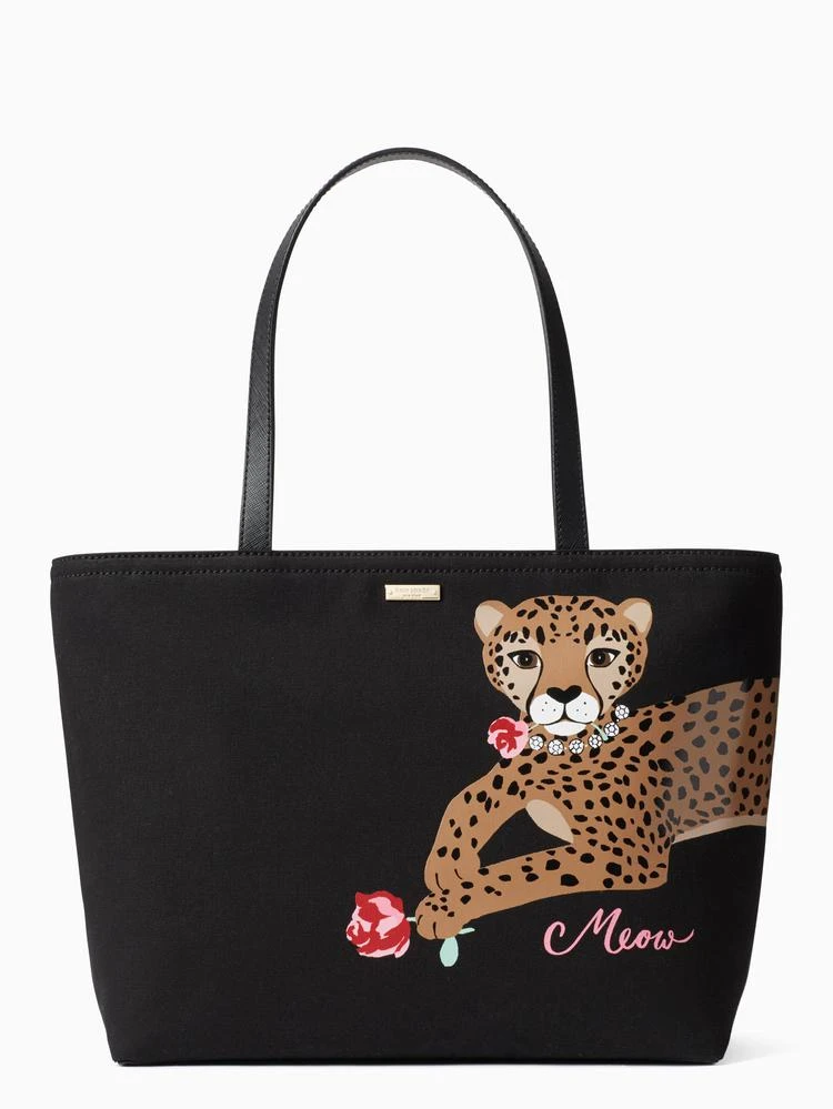 商品Kate Spade|run wild 豹纹单肩托特包,价格¥1176,第1张图片