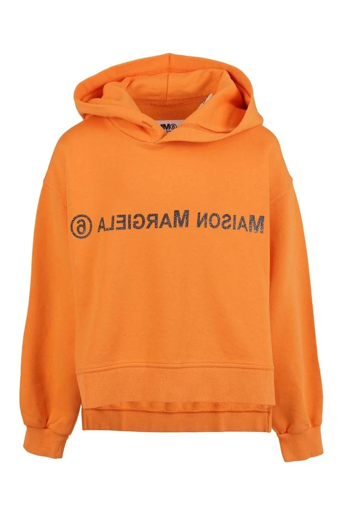 商品MM6|MM6 Maison Margiela Kids Logo Printed Long-Sleeved Hoodie,价格¥794,第1张图片