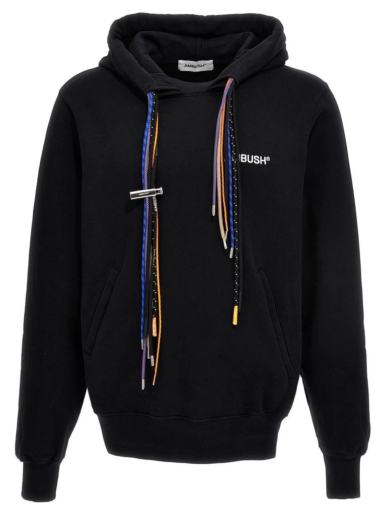 商品Ambush|Ambush Logo Printed Drawstring Hoodie,价格¥2447,第1张图片