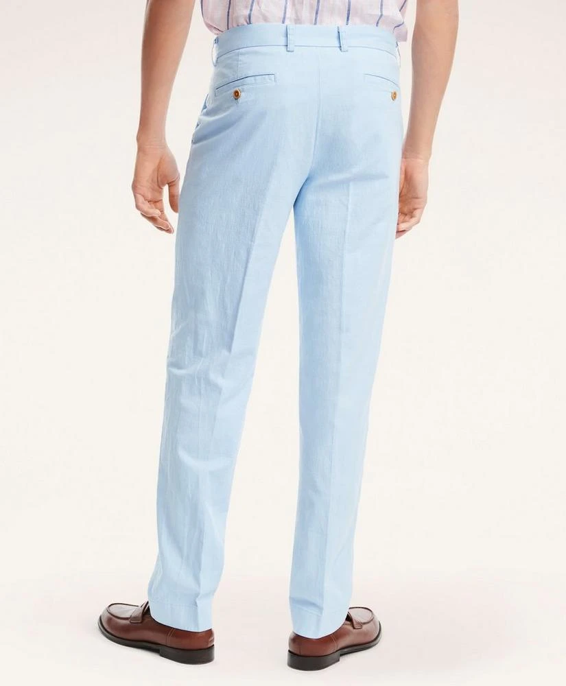 商品Brooks Brothers|Milano Slim-Fit Stretch Cotton Linen Chino Pants,价格¥375,第3张图片详细描述