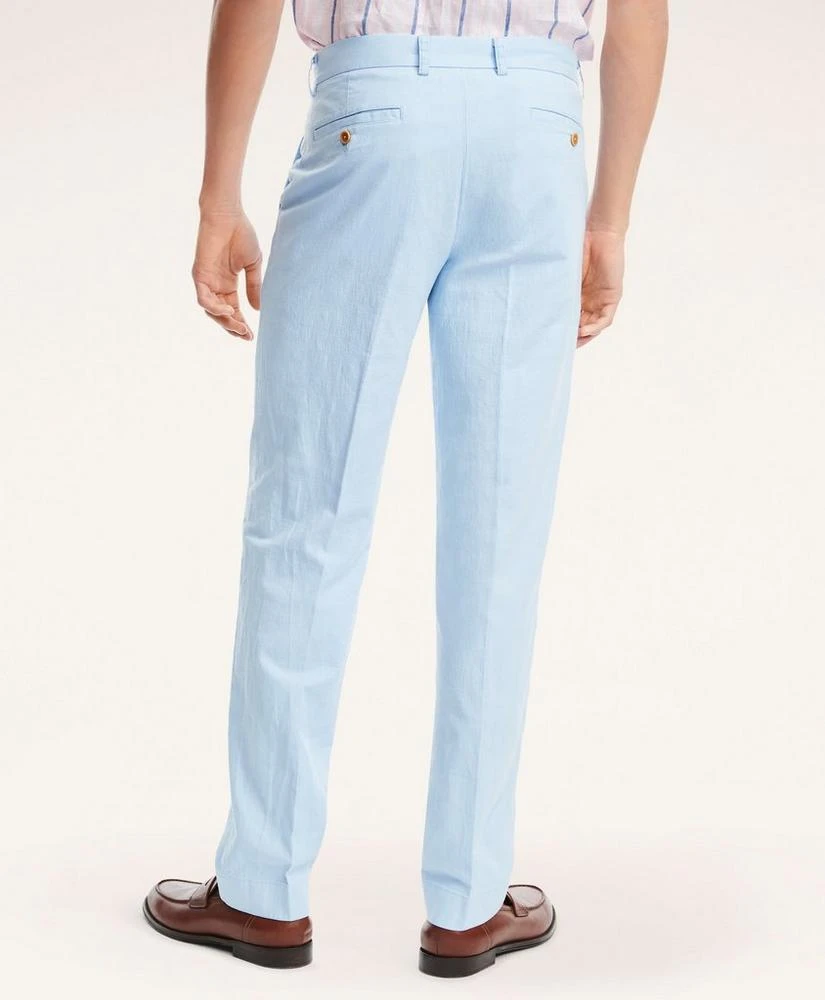 商品Brooks Brothers|Milano Slim-Fit Stretch Cotton Linen Chino Pants,价格¥413,第3张图片详细描述