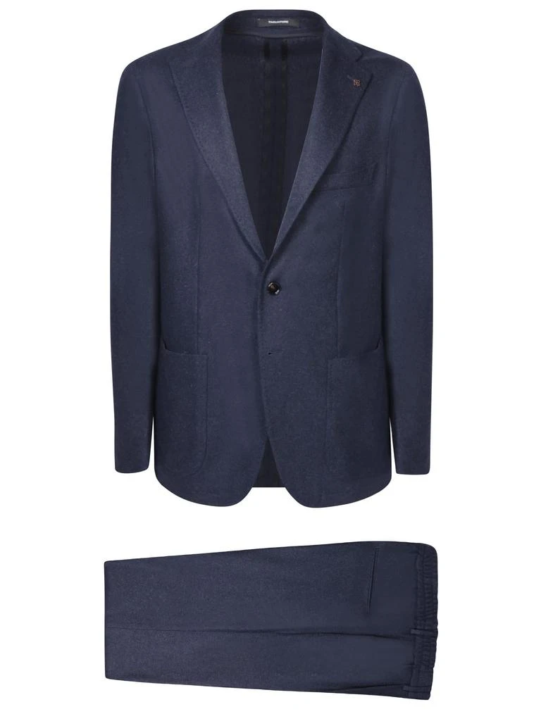 商品TAGLIATORE|Single-breasted Jacket Blue Suit,价格¥6505,第1张图片