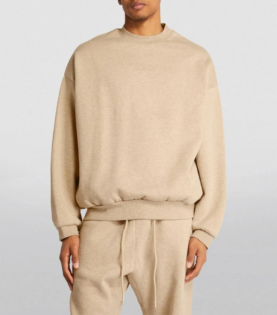 商品Essentials|Cotton-Blend Crew-Neck Sweater,价格¥908,第3张图片详细描述