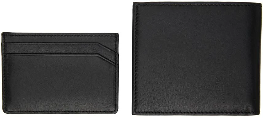 Black Leather Wallet & Card Holder Set 商品