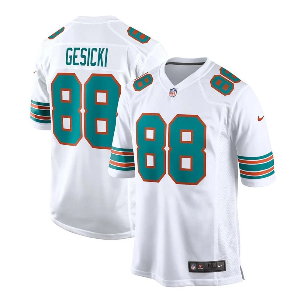 商品NIKE|Men's Mike Gesicki White Miami Dolphins Alternate Game Jersey,价格¥964,第1张图片