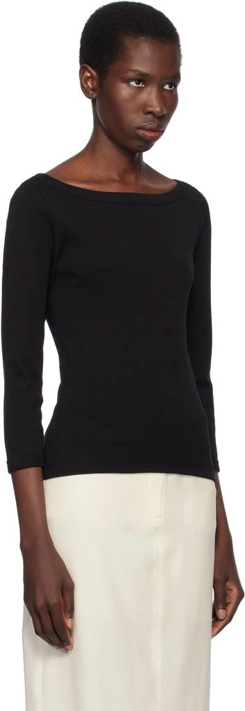 商品FLORE FLORE|Black Steffi T-shirt,价格¥942,第2张图片详细描述
