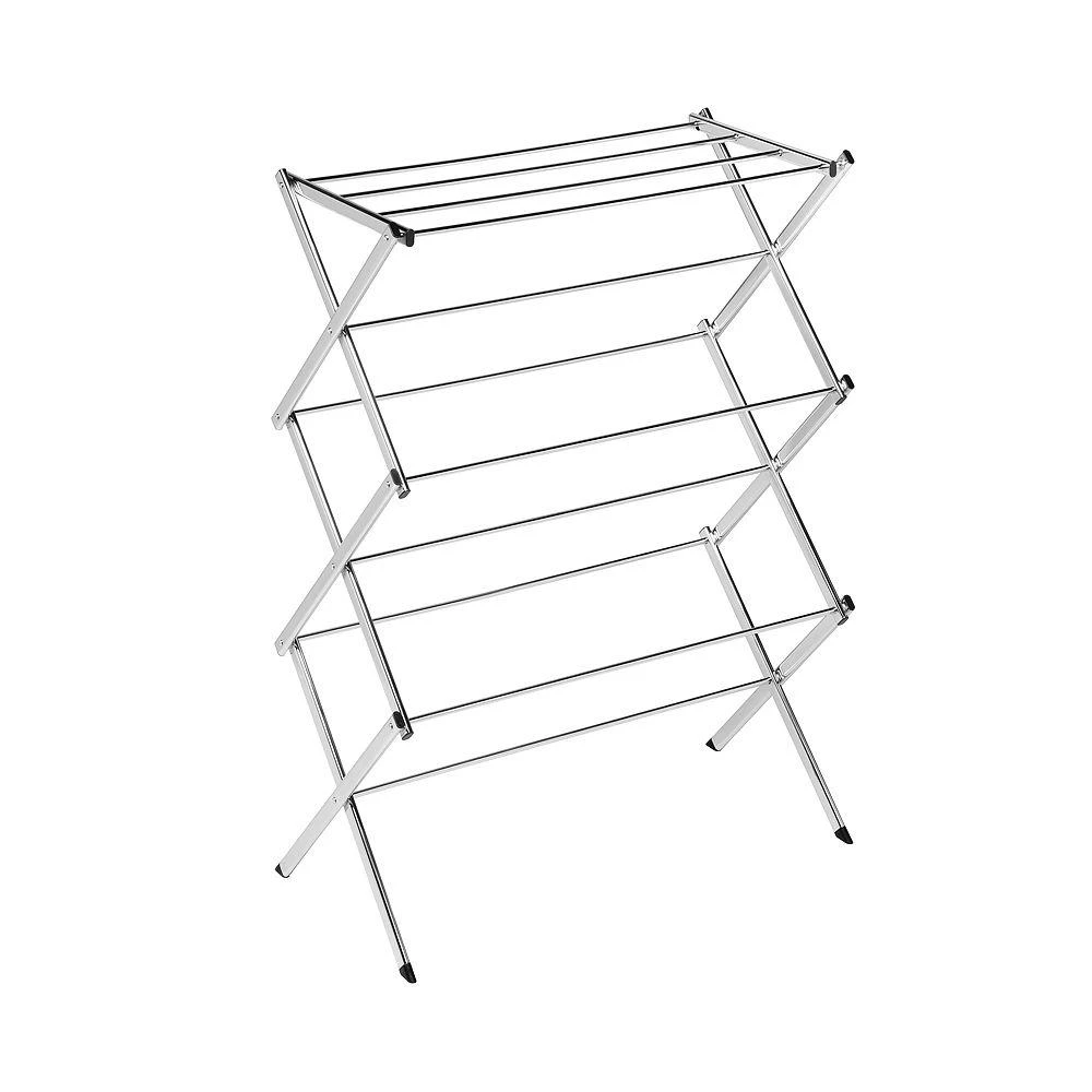 商品Honey Can Do|Commercial Chrome Accordion Drying Rack,价格¥591,第1张图片