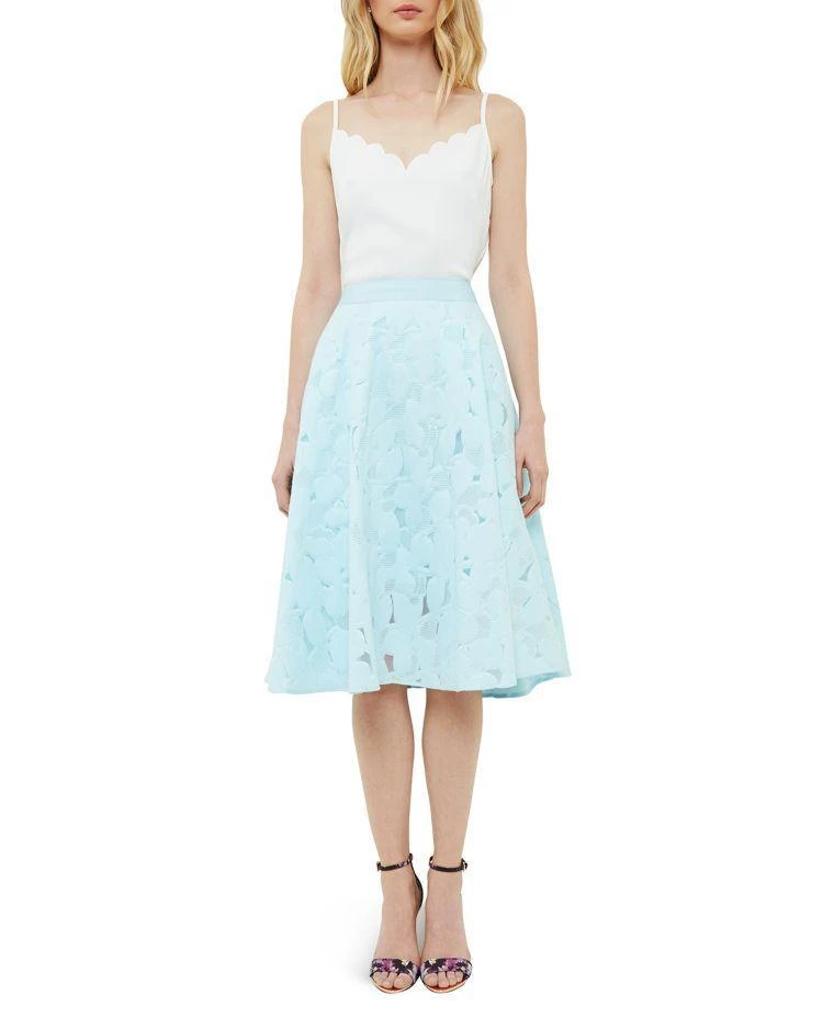 商品Ted Baker London|Ted Baker Floral Burnout Circle Skirt,价格¥959,第3张图片详细描述