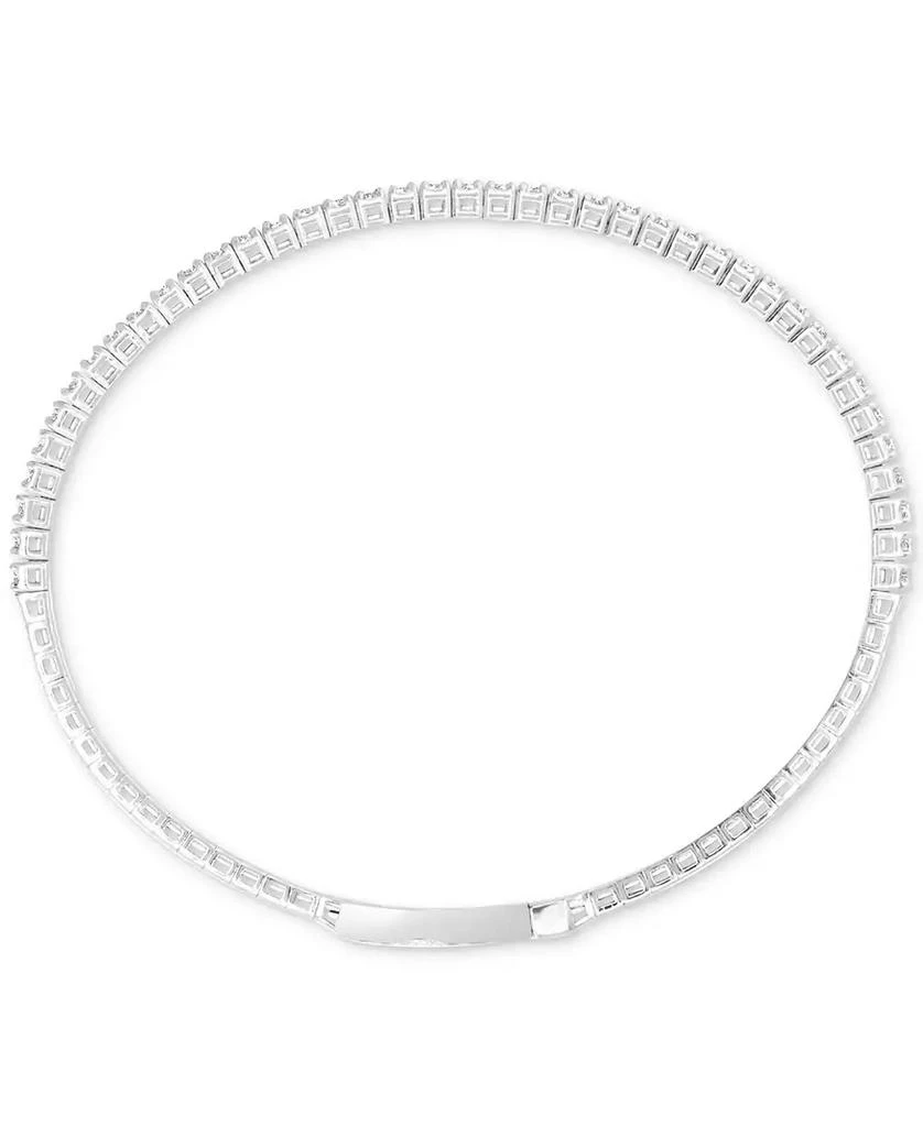 商品Macy's|Diamond Bangle Bracelet (1/2 ct. t.w.) in 10k White Gold,价格¥16969,第4张图片详细描述