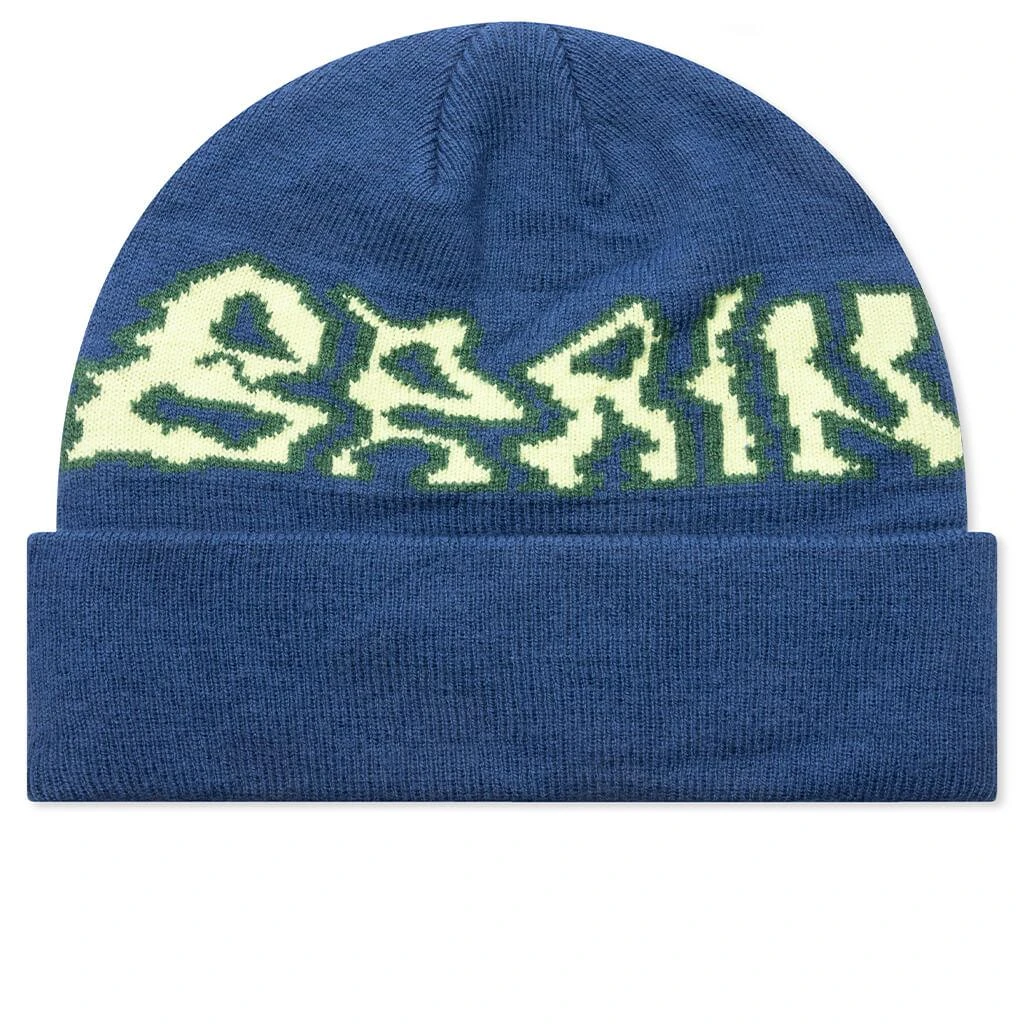 商品Brain Dead|Brain Dead Prehistoric Logo Wool Beanie - Navy,价格¥206,第1张图片