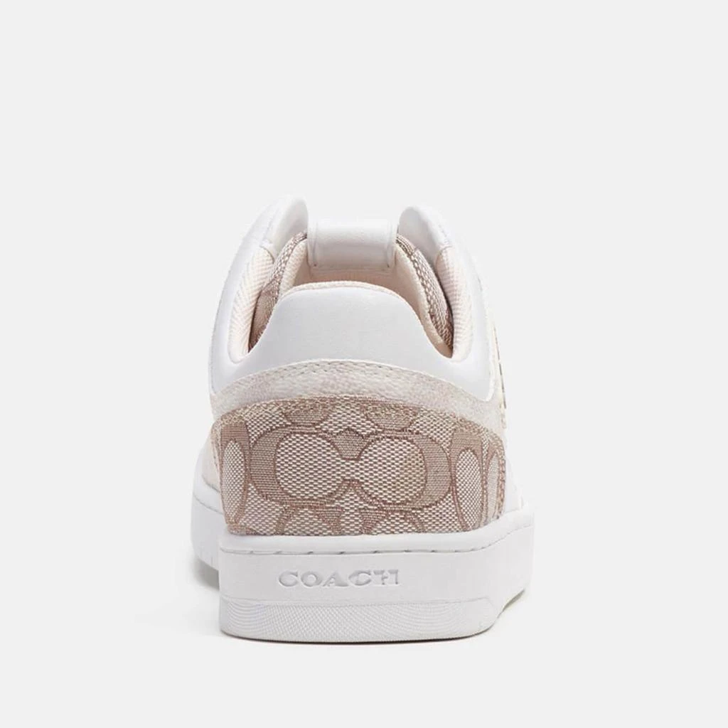 商品Coach|Coach C201 Basket Logo-Jacquard and Leather Trainers,价格¥1201,第5张图片详细描述