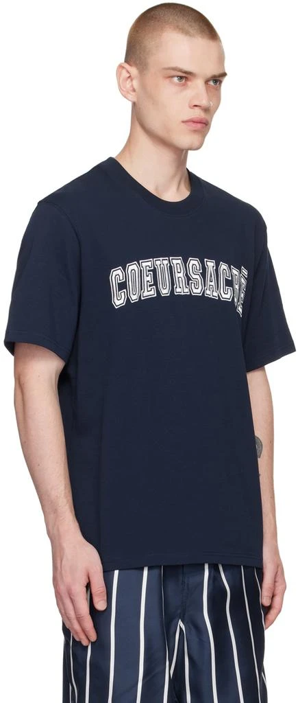 商品AMI|Navy 'Cœur Sacré' T-Shirt,价格¥369,第2张图片详细描述