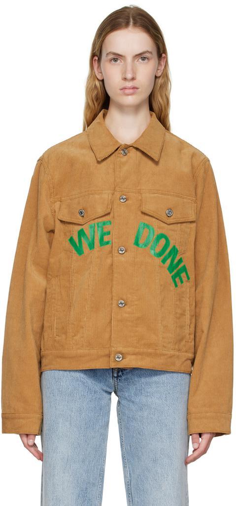商品We11done|Tan Spread Collar Jacket,价格¥7472,第1张图片