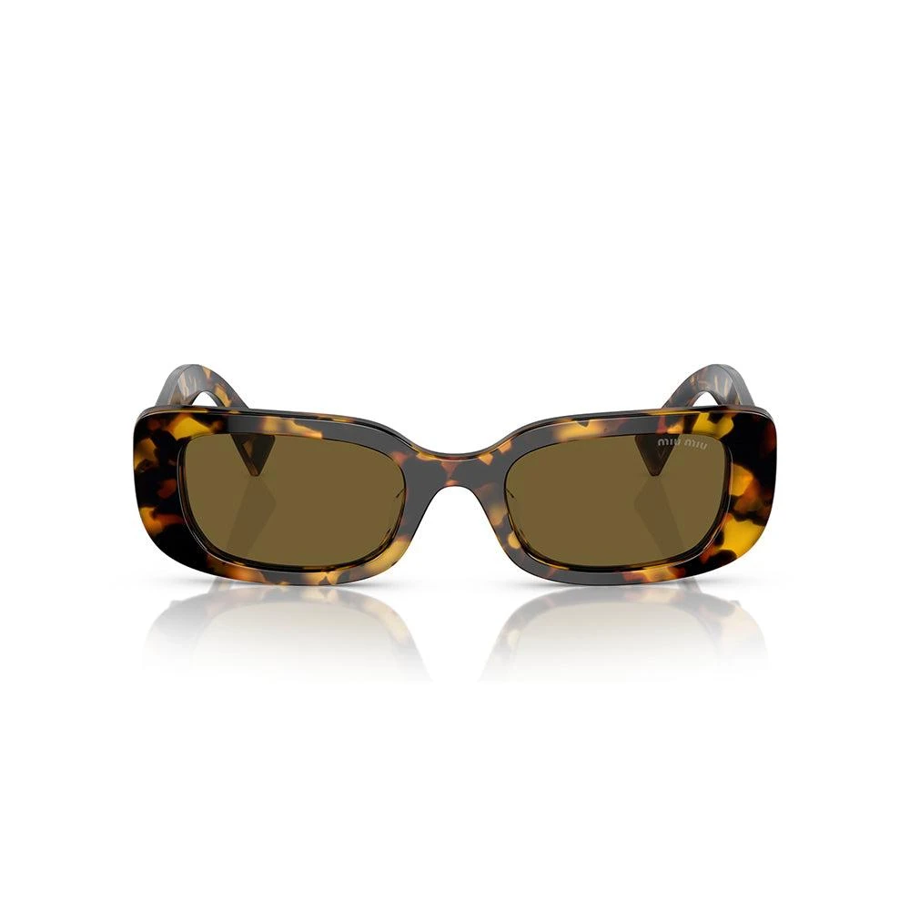 商品Miu Miu|Miu Miu  MU 08YS VAU01T 51mm Womens Rectangle Sunglasses,价格¥1133,第1张图片