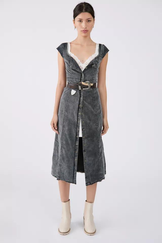 商品Urban Outfitters|UO Reed Corduroy Midi Dress,价格¥657,第7张图片详细描述