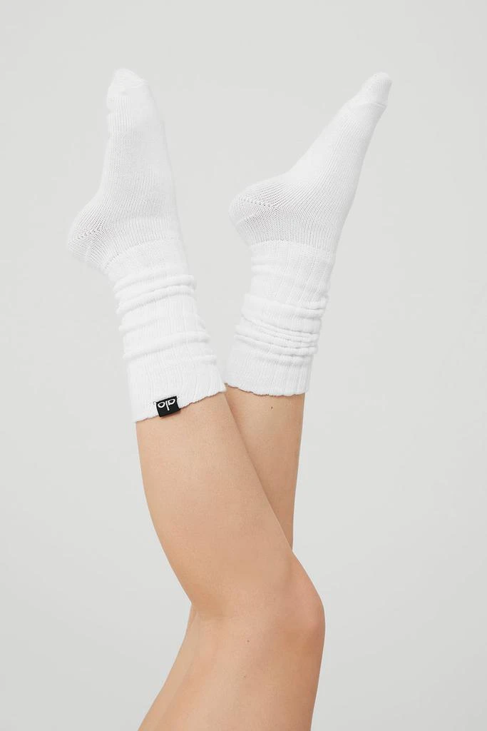 商品Alo|Scrunch Sock - White,价格¥181,第3张图片详细描述