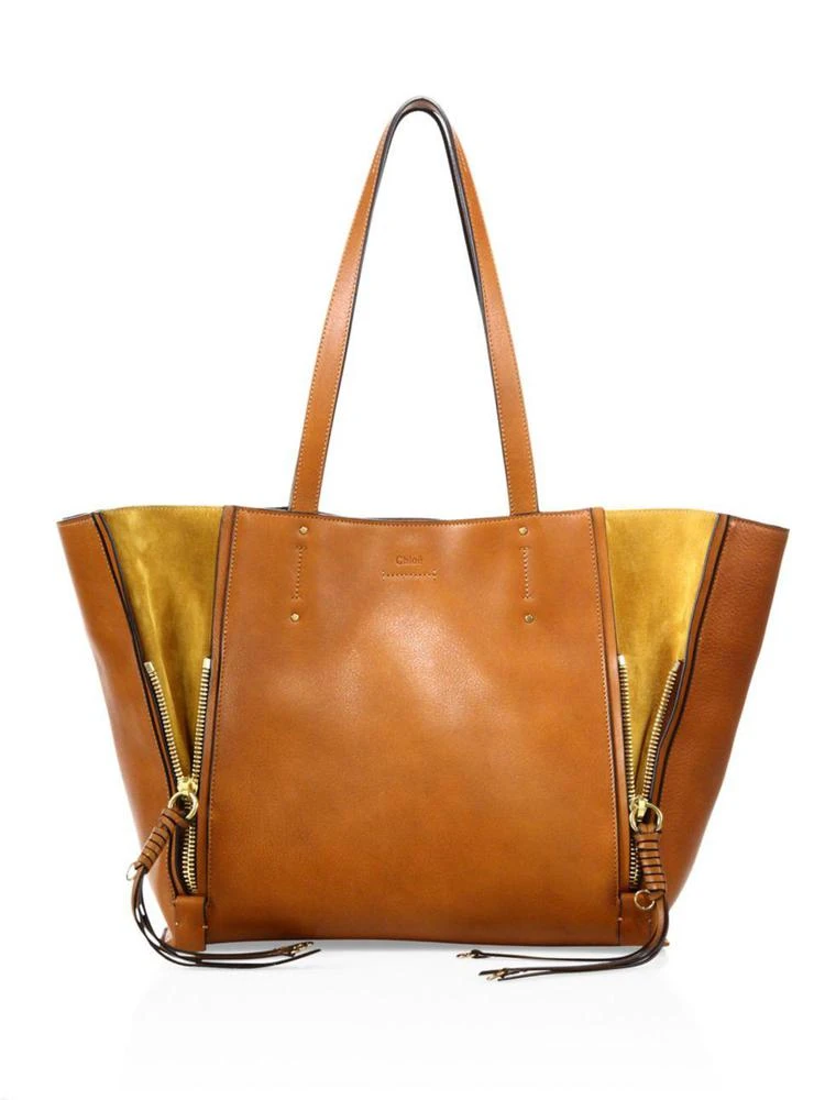 商品Chloé|Chloé - Milo Leather & Suede Tote,价格¥4921,第1张图片