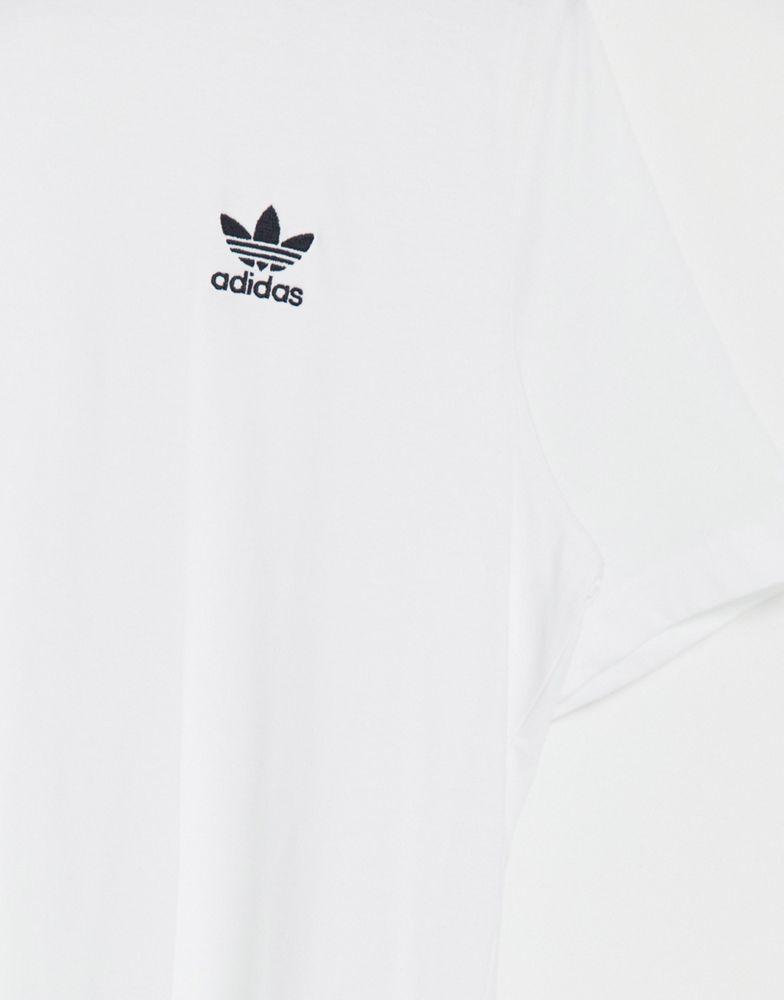 adidas Originals essentials t-shirt in white with small logo商品第3张图片规格展示